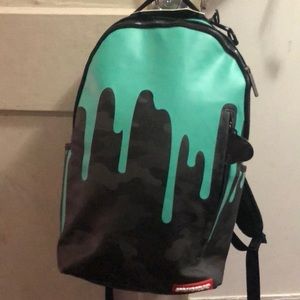 Leather Spraygrpound backpack